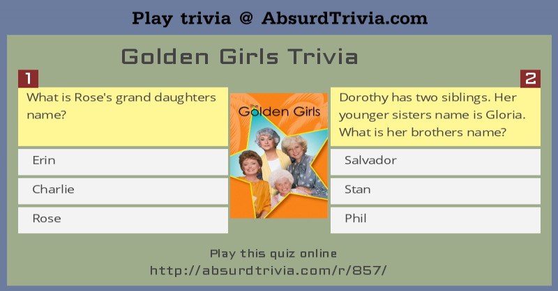 Color & Chat + Golden Girls Trivia! The Golden Girls CBN“You Gotta